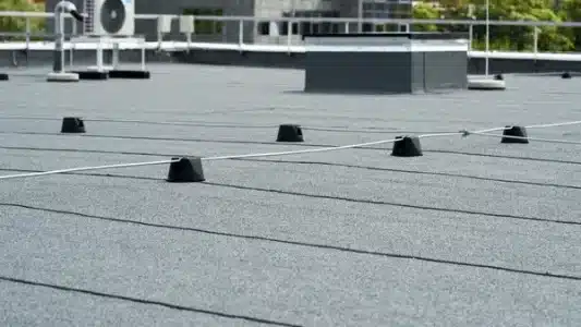 flat roof covered bitumen membrane nw