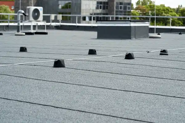 flat roof covered bitumen membrane nw